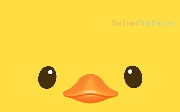 Tuyển tập hình vịt cute, ảnh con vịt vàng ngốc nghếch dễ thương