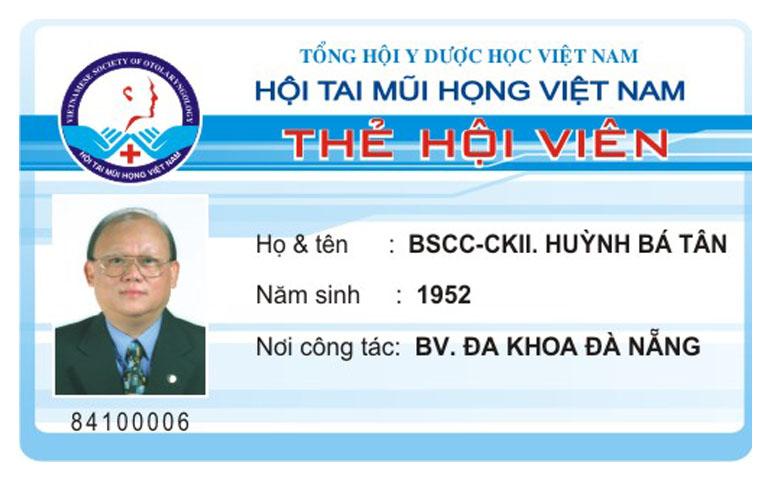Phòng khám tai mũi họng – Bác sĩ Huỳnh Bá Tân