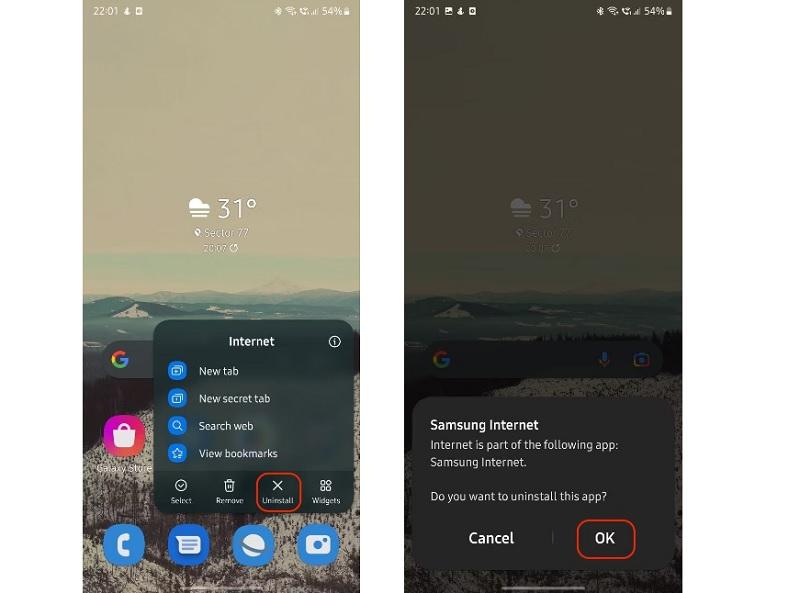 Hướng dẫn xóa ứng dụng Samsung mặc định trên điện thoại nhanh chóng