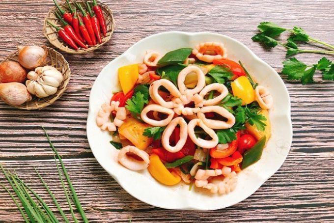 Cách làm MỰC XÀO THẬP CẨM ngon, giòn sần sật, không bị ra nước