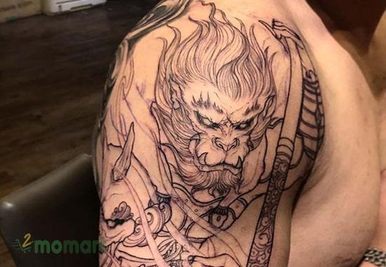 Ý nghĩa mẫu hình xăm Tôn Ngộ Không đẹp nhất hợp với tuổi nào hình 19