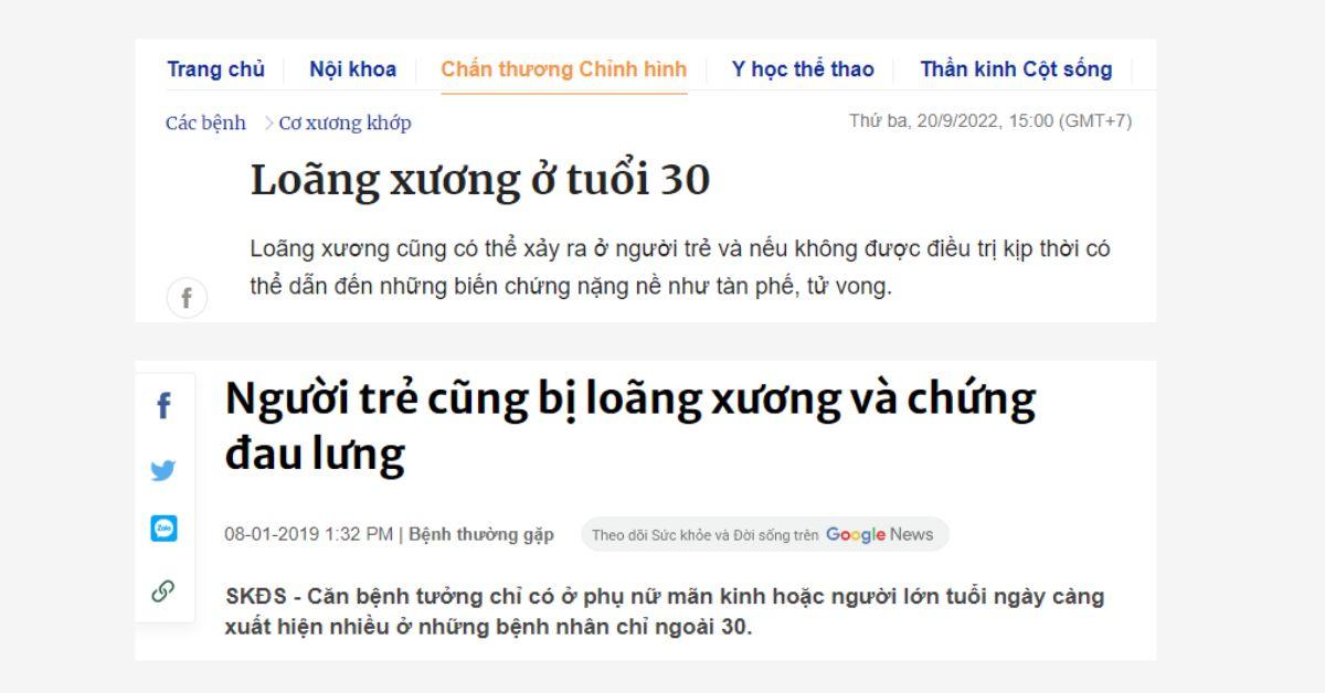 Loãng xương ở người trẻ: Nguyên nhân và hướng điều trị