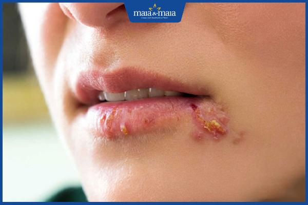 Mụn nước ở môi là gì? Nguyên nhân và cách điều trị 