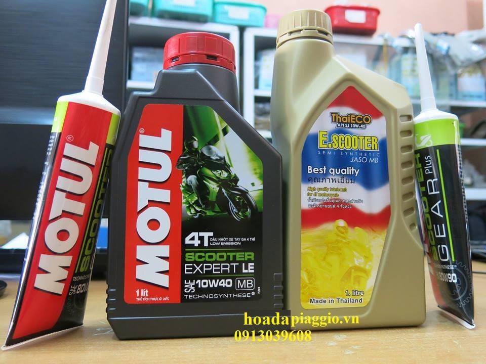 Vespa nên thay dầu máy, dầu láp loại nào? Giá bao nhiêu?