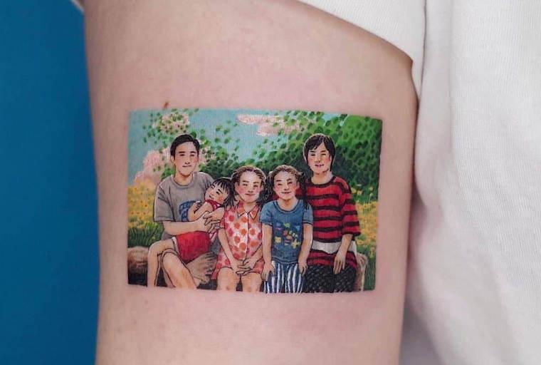 1001+ Mẫu hình xăm chân dung gia đình “siêu đẹp và ý nghĩa”