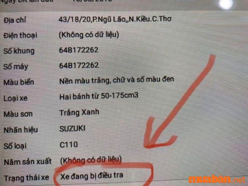 Hướng dẫn m iễn phí  check gốc xe máy, Kiểm tra cà vẹt xe máy online   qua app điện thoại