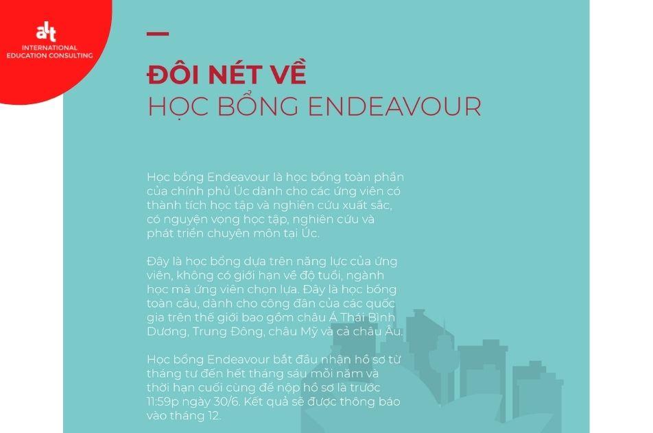 Học Bổng Endeavour – Bảo Bối Chắp Cánh Ước Mơ Du Học Úc