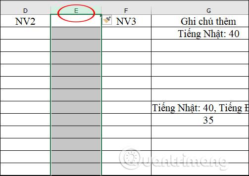 Cách xóa, thêm cột trong Excel - Ảnh minh hoạ 2