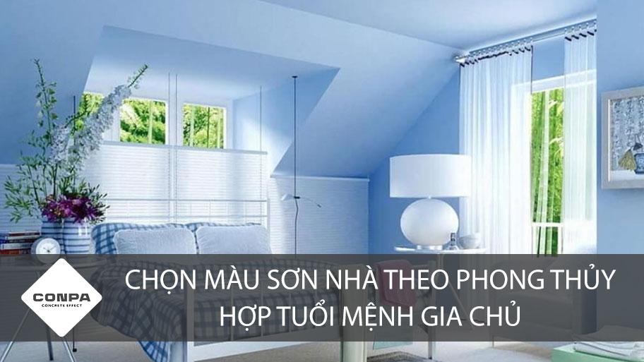 Chọn màu sơn nhà cho người mệnh Thủy