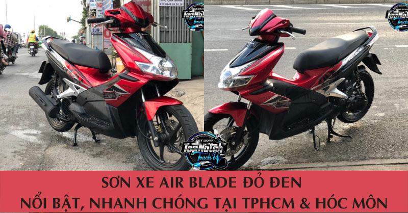 Sơn Xe Air Blade Đỏ Đen Nổi Bật, Nhanh Chóng Tại TPHCM & Hóc Môn