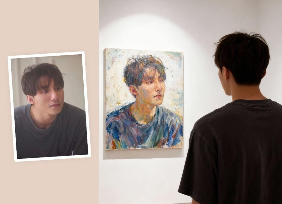 Cách tạo ảnh ngắm tranh trong bảo tàng hot trend TikTok