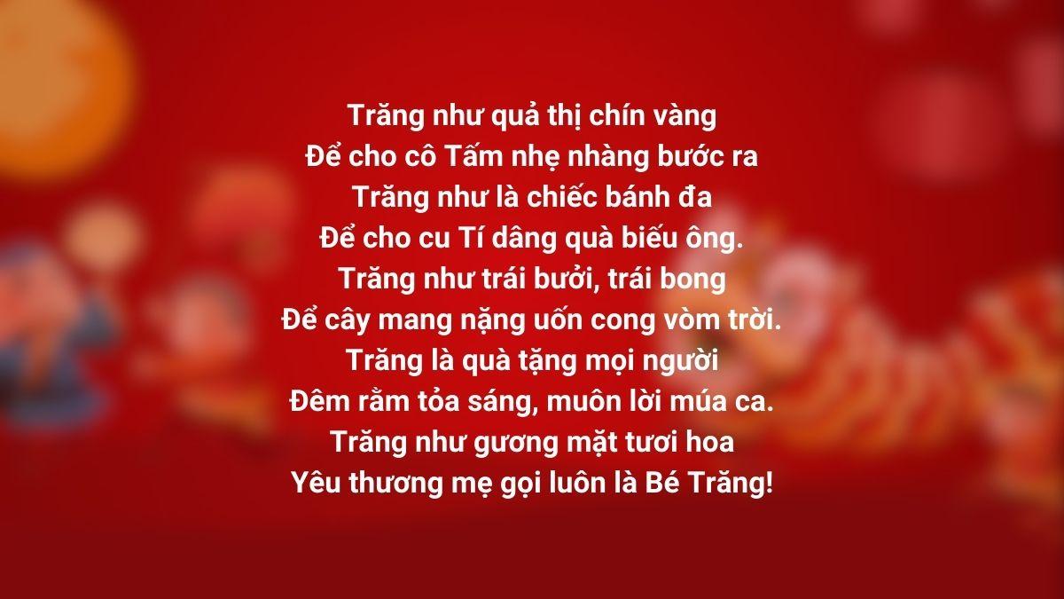 20 bài thơ Tết Trung thu hay và ý nghĩa nhất cho các bé