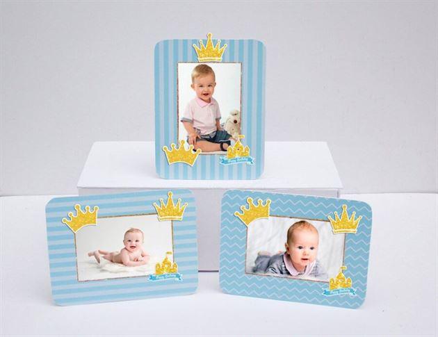 Tem khung hình sinh nhật Vương Miện Bé Trai