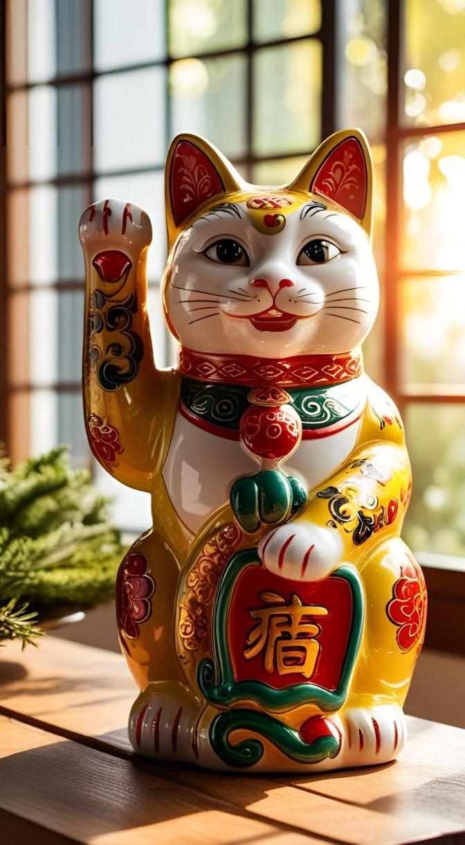 Ảnh Mèo Thần Tài: Tải Ngay 60+ Hình Nền Maneki Neko Nhật