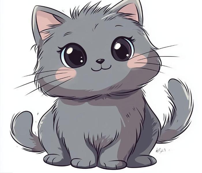 +777 Avatar Mèo Chibi Cute, Avt Mèo Chibi Mập Cho Zalo, Facebook