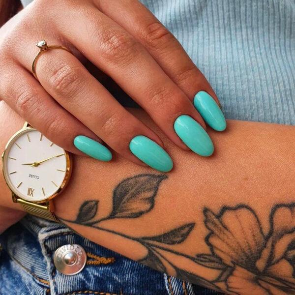Các Kiểu Nail Màu Xanh Ngọc Bích Thịnh Hành