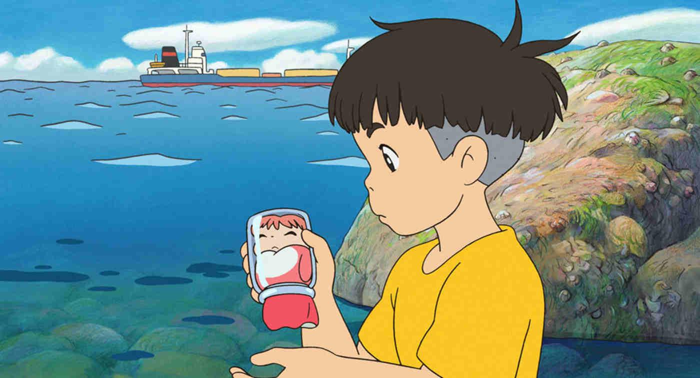 Sosuke and Ponyo in a jar
