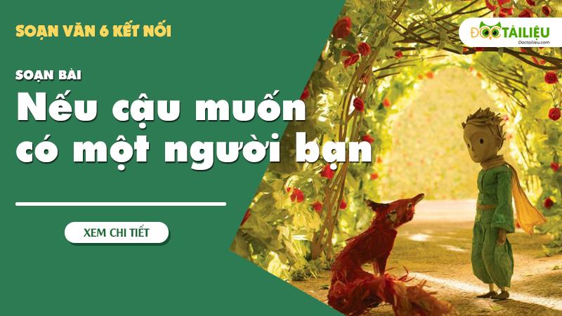 Soan bai Neu cau muon co mot nguoi ban [ Soan van 6 Ket noi ]