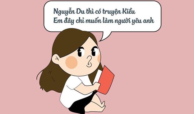 Những câu thả thính bằng văn học, stt thả thính bằng môn văn hay và hài hước