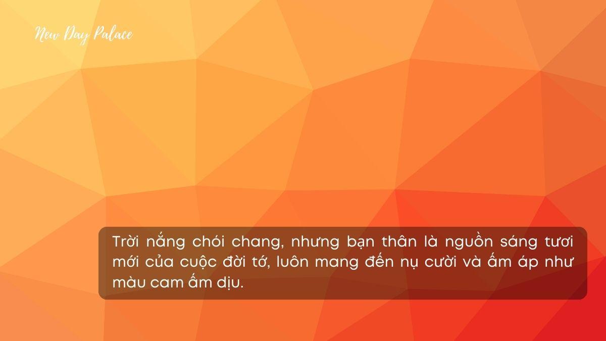 99+ Câu thả thính bằng màu cam ngọt ngào, dễ thương, hài hước