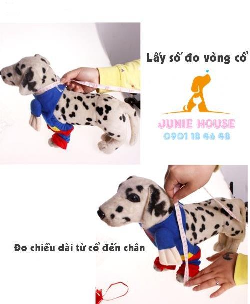 Junie House - Cách đo kích cỡ quần áo cho chó, quần áo siêu nhân cho chó, quần áo cosplay cho chó