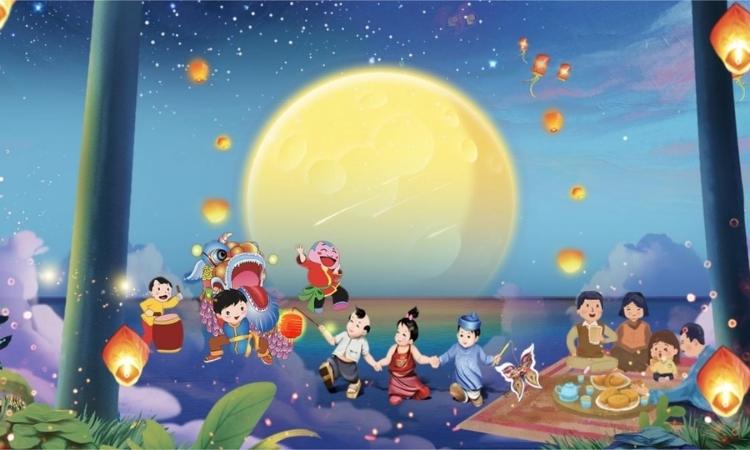 hình nền powerpoint trung thu