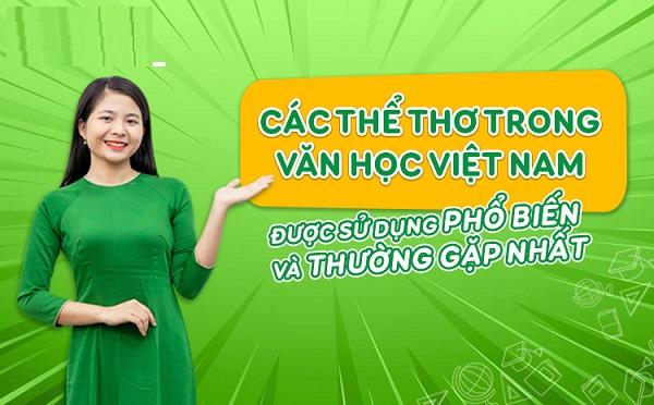 Các thể loại thơ trong văn học Việt Nam