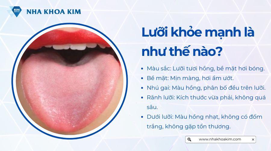 Lưỡi khỏe mạnh là như thế nào?