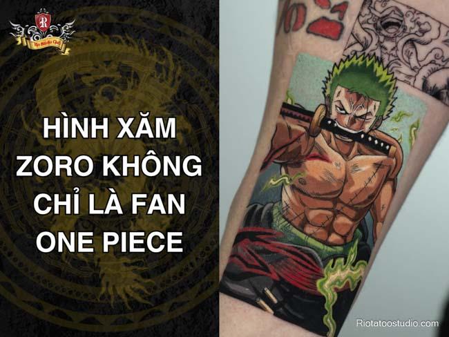 Hình xăm Zoro - Không chỉ là fan One Piece