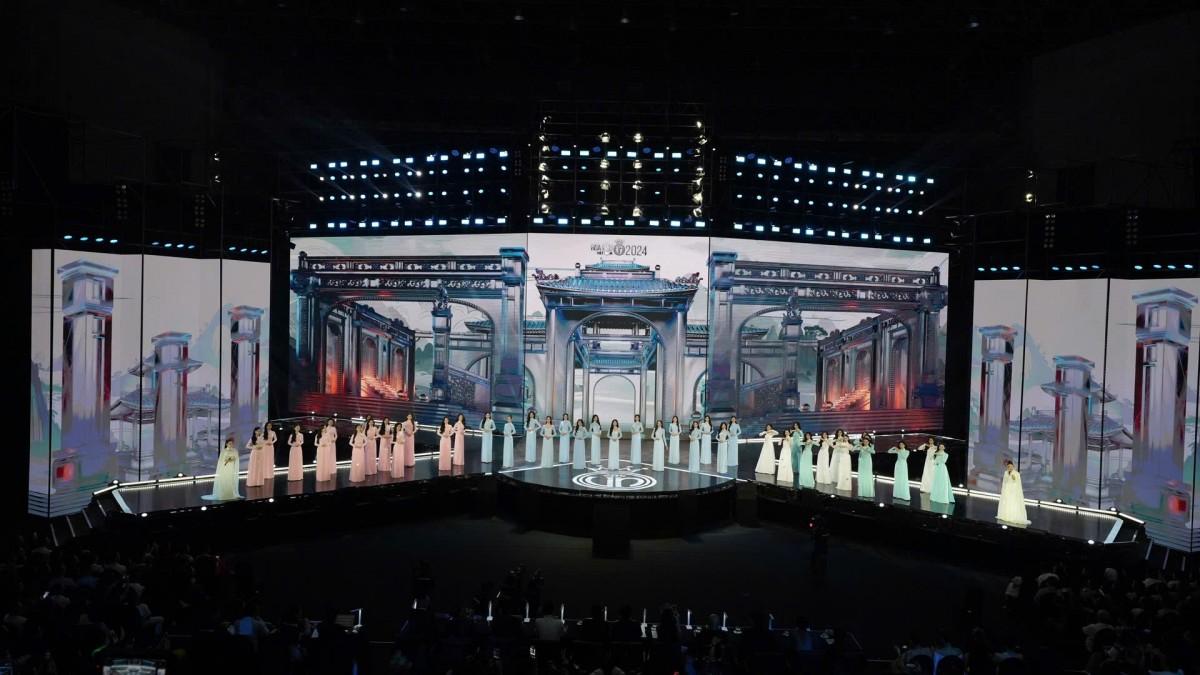Toàn cảnh đêm thi Chung khảo Hoa hậu Việt Nam. Ảnh: BTC