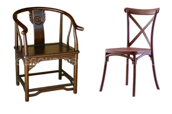 Mẫu ghế tựa lưng gỗ theo phong cách cổ điển