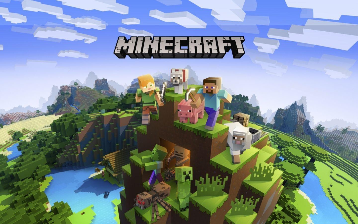 Thế giới Minecraft rộng lớn, tươi đẹp trong độ phân giải 4K