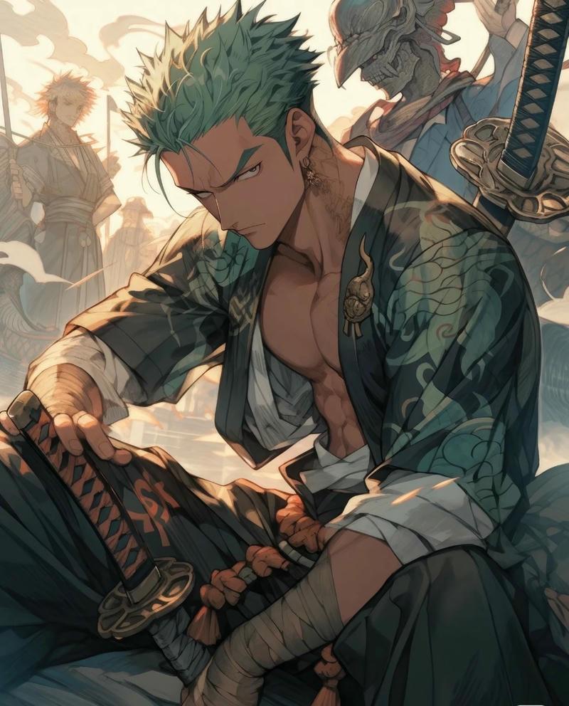 zoro ngầu trong anime, hình ảnh đẹp