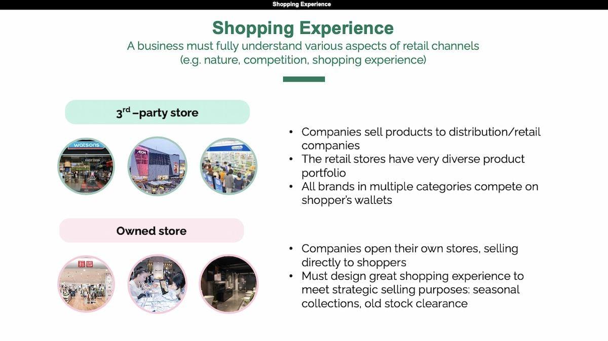 Thiết kế trải nghiệm mua sắm ở 2 loại hình cửa hàng bán lẻ