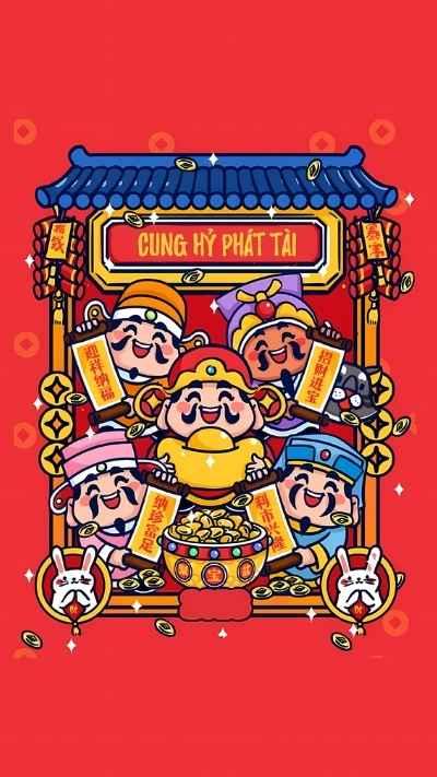 hinh-nen-ong-than-tai-cute