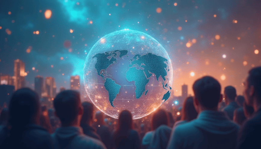 Cover Image: A realistic, high-quality, moderately saturated cover image illustrating the concept of meme culture and its global influence, suitable for a global business audience, without any text.