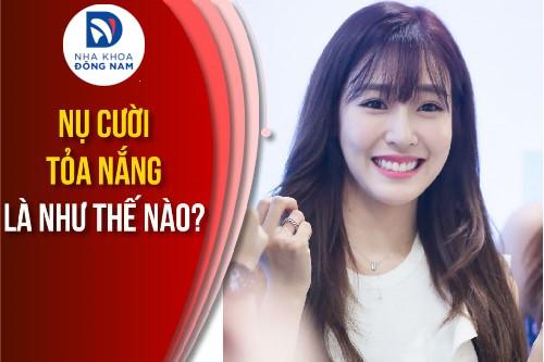 nụ cười tỏa nắng là như thế nào