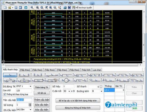phan mem thong ke cot thep tip
