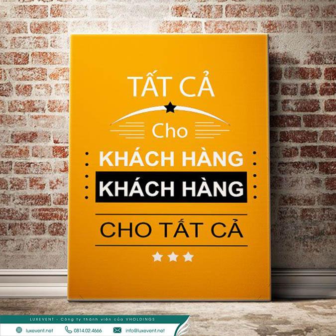 Slogan nên xây dựng dựa trên các tiêu chí tiêu chuẩn