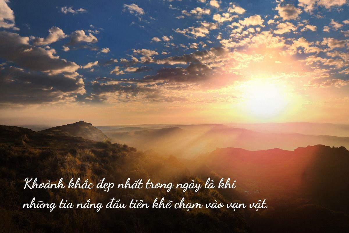 caption về bình minh