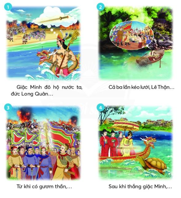 Giải Bài 4: Nghe - kể Sự tích Hồ Gươm Tiếng Việt 2 tập 2 Chân trời sáng tạo</>