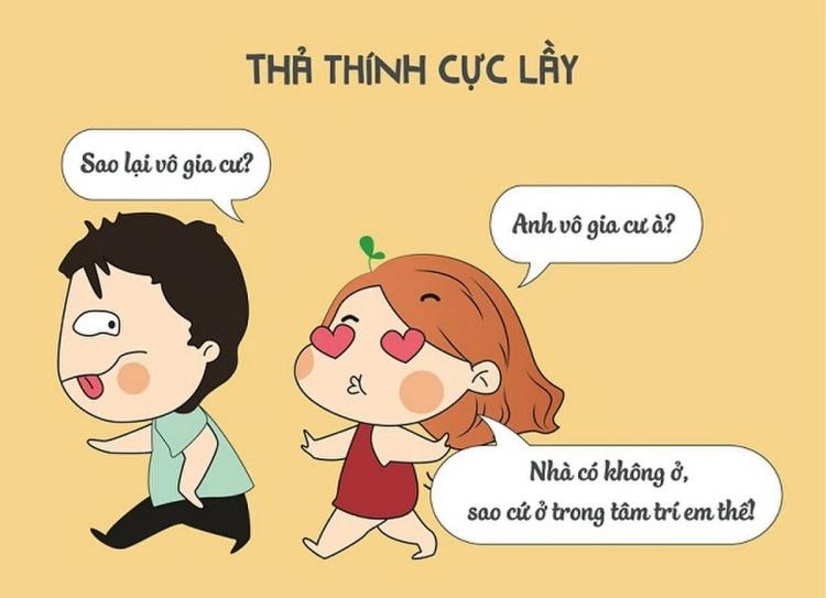 STT thả thính hài hước, vui vẻ