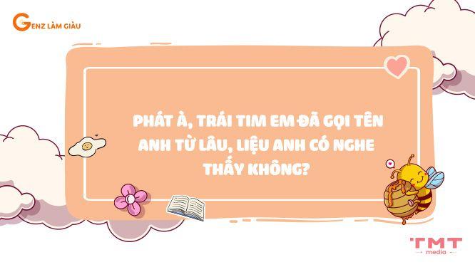 Tổng hợp những câu thả thính tên Phát