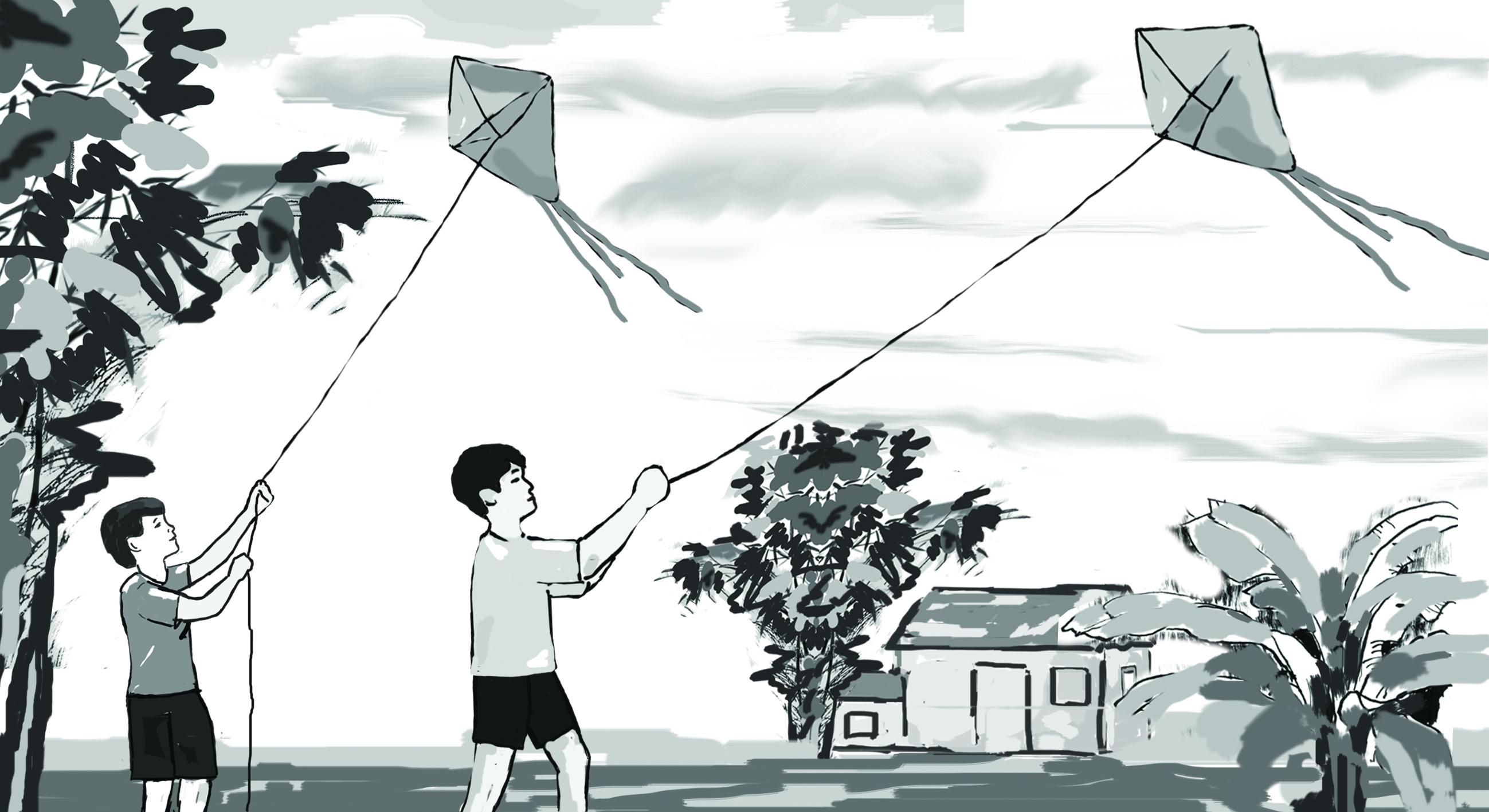 Đồng quê và những cánh diều