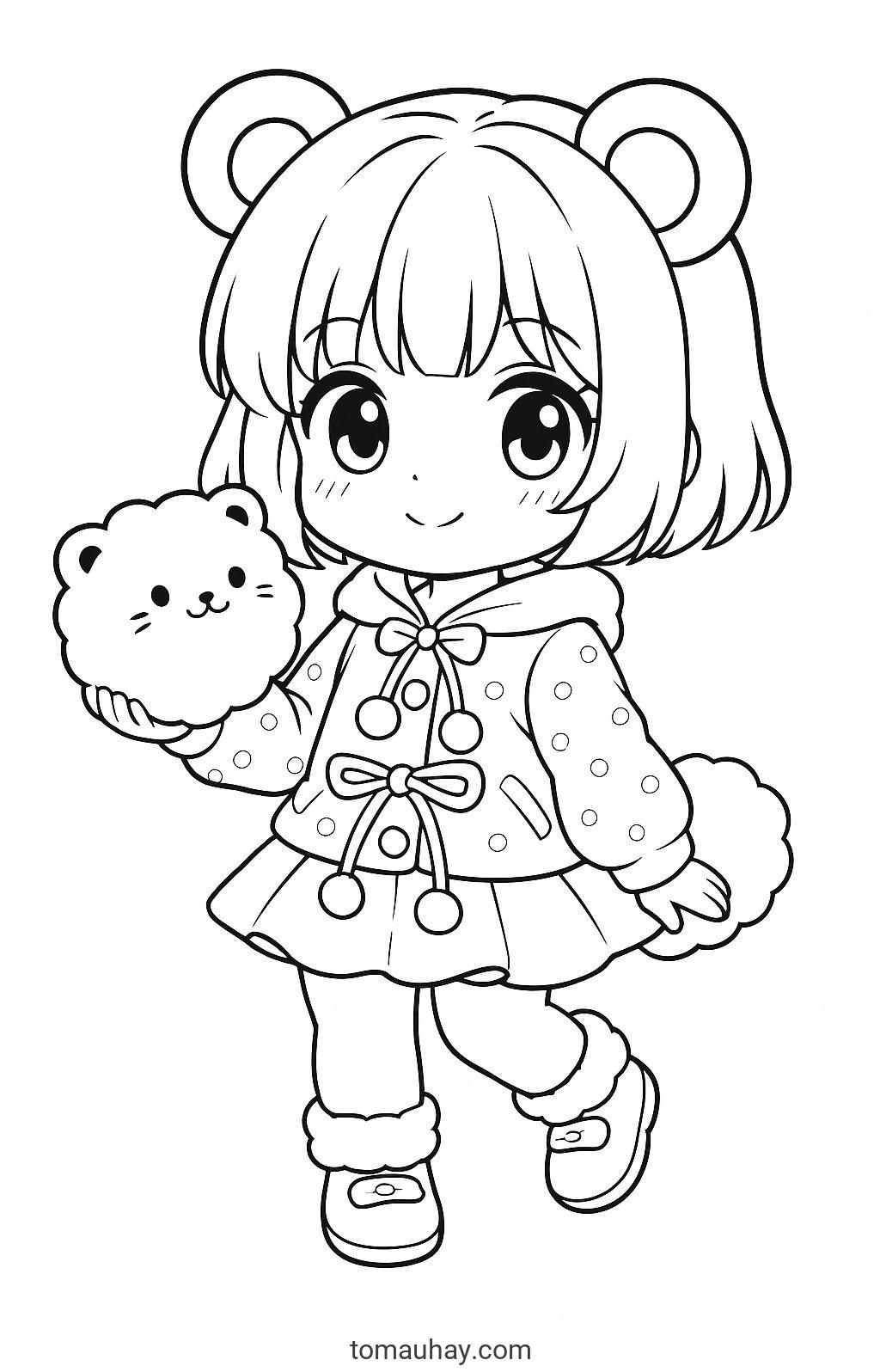 Tô màu mèo Simmy cực cute ngộ nghĩnh cho bé phát triển trí não