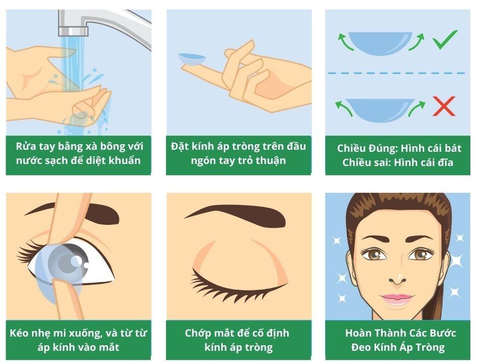 Cách đeo lens cho người mới bắt đầu và lưu ý sử dụng lens đúng cách