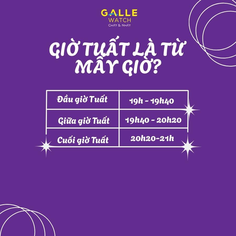 Giờ Tuất là khoảng thời gian kéo dài từ 7 giờ rối đến 9h tồi
