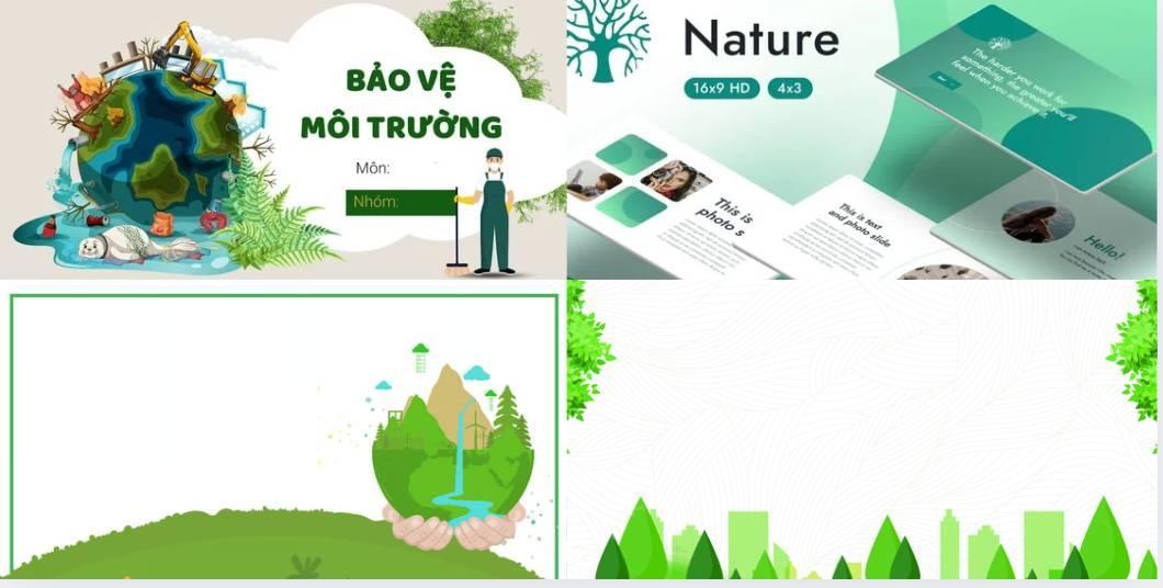 hình nền powerpoint bảo vệ môi trường đẹp