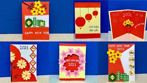 Hướng dẫn làm thiệp chúc mừng năm mới