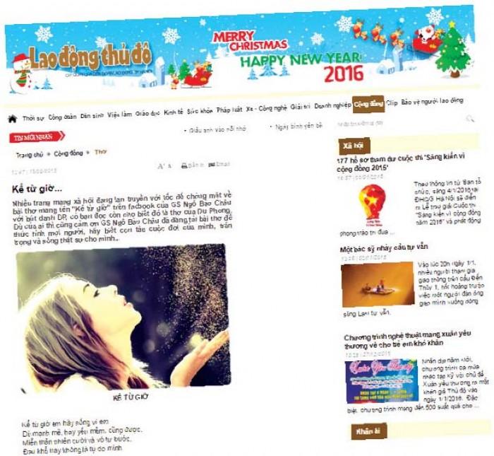 "Kể từ giờ" bài thơ ấn tượng  với kỷ lục 200 ngàn lượt view